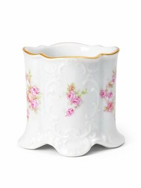 Vintage Schumann Arzberg Bavaria Bridal Rose Vase/Golden Crown E&R 1886